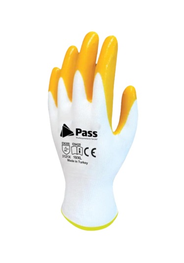 Pass Örme Nitril Kaplı İş Eldiveni 12 Çift