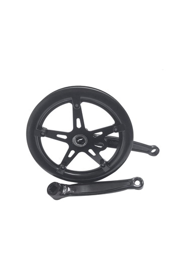 Dinosaurs 46t Yol Bisikleti Krank Seti Tek Hız 170mm Bisiklet Aynakol Içi Boş Diş Plakası Bisiklet Krank Seti Dişli Bisiklet Aksesuarları Altın