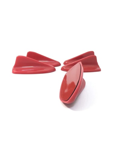 Seat Cordoba Uyumlu Balık Sırtı Mini Süs Anten Kırmızı 5'li Fs