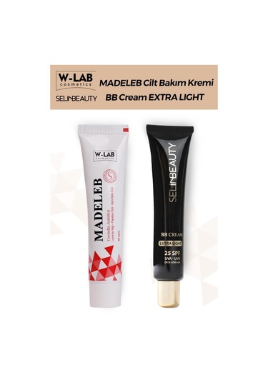 W-lab Kozmetik Madeleb Krem 40 ML + Selin Beauty Bb Cream Extra Light
