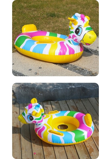 Ikkb Çocuk Su Şişme Hayvan Zebra Gezintisi