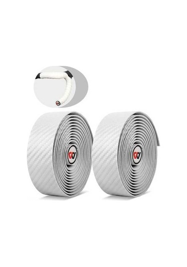 Artfulabode Yol Tutuş Sönümleme Şok Sertlik Şeridi Şeridi Şeridi Pu Pratik Kayışı Karbon İçin Geçirmez Fiber Eva El Deseni Bisikleti Beyaz Bar Anti-titreşim Zw Beyaz