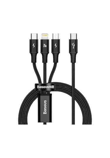 Baseus Rapid 3 in 1 20 W Şarj Kablosu 150 CM