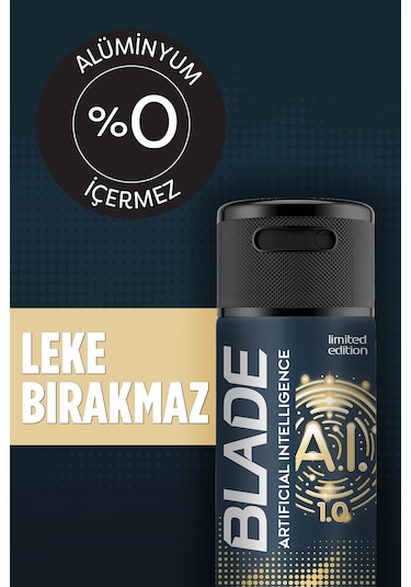 Blade Artificial Intelligence Erkek Sprey Deodorant 6 x 150 ML
