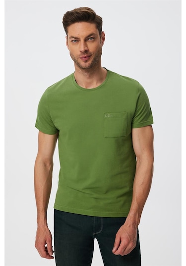 Lee Cooper Twıngo Erkek O Yaka Pike T Shırt Yeşil 16064 Yeşil