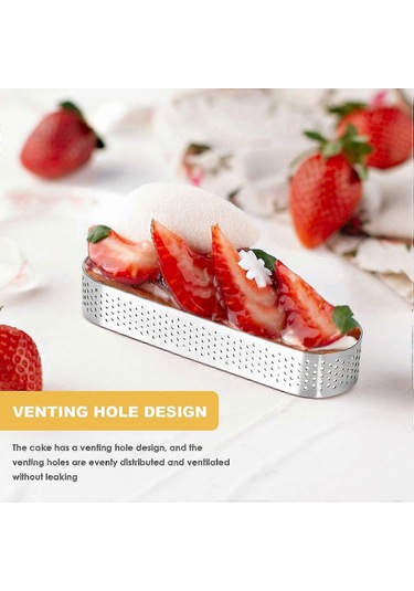 Turtalar İçin Oval Fırın Kalıpları - 12 Paslanmaz Çelik Tatlı Halkası Diğer