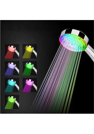 Monyee Banyo Duşu Başlığı, Led Otomatik Renk Değiştirme, Su Enerjisi İle Çalışır, Yüksek Basınçlı, Su Tasarruflu, Negatif İyon Korumalı, Dayanıklı Abs Malzeme Diğer