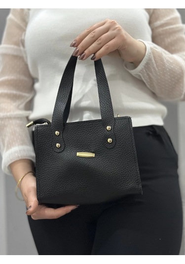 Biçomi Siyah Cilt Limoe Çanta Siyah