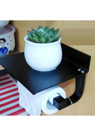 Homyl 3'ü 1 Arada Kağıt Mendil Havluluk Banyo Tuvalet Siyah