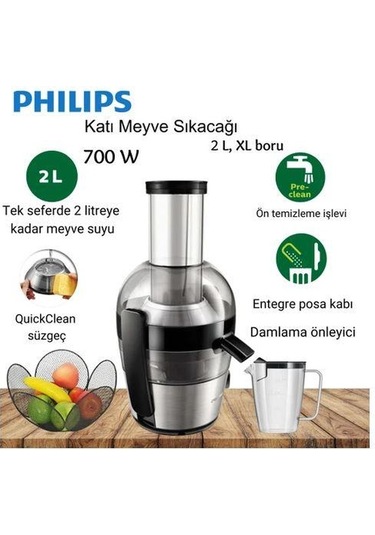 Philips HR1863/20 Viva Collection Katı Meyve Sıkacağı
