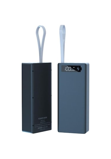 Tongxida 16x18650 Pil Powerbank Dıy Ayrılabilir Lcd Ekran Kutusu Siyah