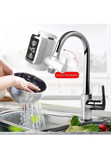 Maoyaya Kullanışlı Güçlü Isıtıcı Musluğu/küçük Mutfak Musluğu Gri Gri