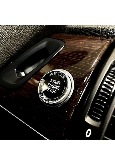 Bmw 3 Serisi E93 Kristal Start Stop Tuşu Gümüş 2005-2012