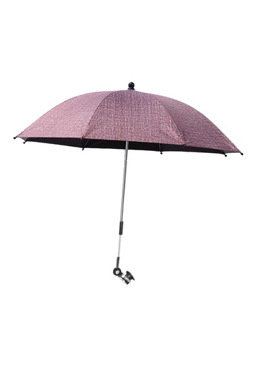 Suntek Bebek Arabası Şemsiyesi Kelepçeli Seyahat Kırmızı Kırmızı