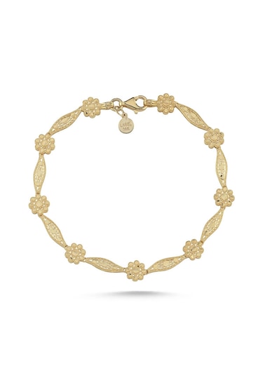 Özçam Gold 14 Ayar Buket Altın Bileklik Sarı