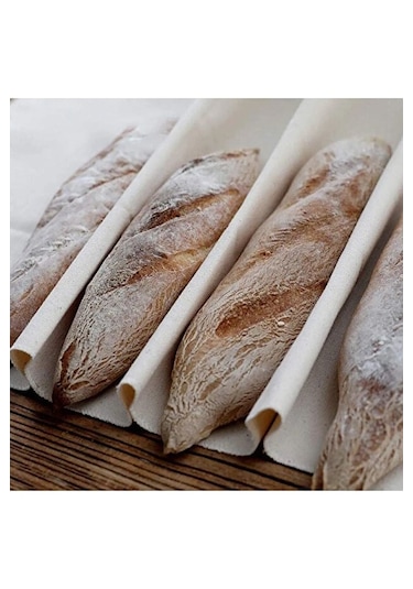 Ekmek Mayalama Bezi 50x70 Cm, %100 Pamuk, Amerikan Pasa Bezi, 2 Adet Doğal
