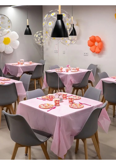 Eventbox Tek Kullanımlık Pembe Masa Örtüsü 137x274 Cm 432187045 Siyah