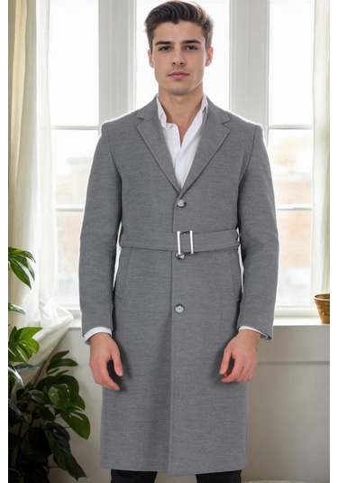 Plt8400 Dewberry Erkek Palto-gri-2 Gri-2