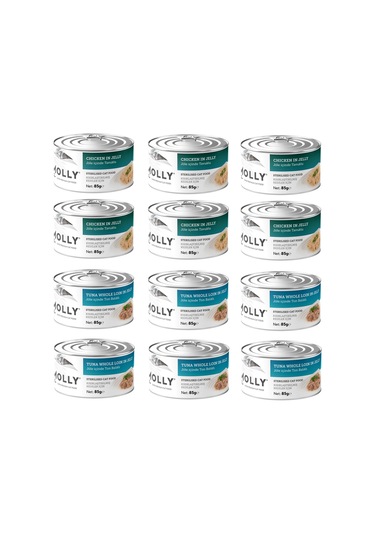 Molly 2 Çeşit Karma Sterilised Kısır Kedi Konservesi 85 Gr. X 12 Adet