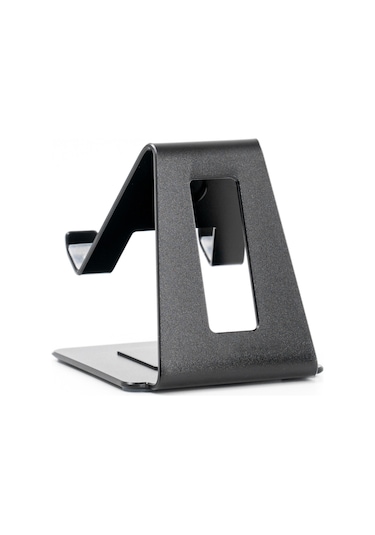 Suofeng Alüminyum Masaüstü Telefon Tablet Tutucu Tüm Telefonları Destekler Kaymaz Siyah