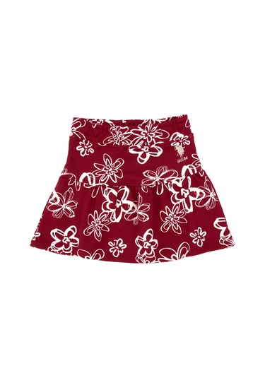 U.s. Polo Assn. Kız Çocuk Etek Örme 50317971-vr104 Koyu Frambuaz/dark Raspberry