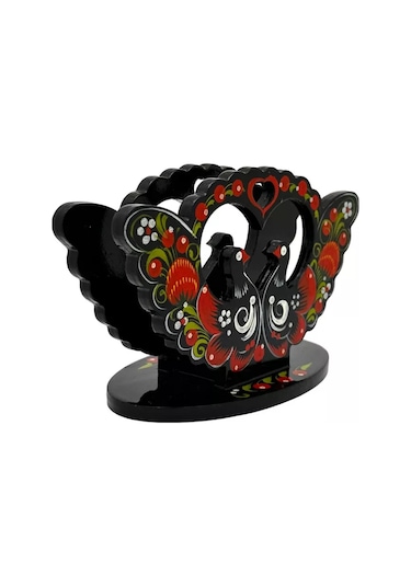 Olimp Suveniry Ahşap Mendillik Göçebir Tüyleri 218890101 Siyah