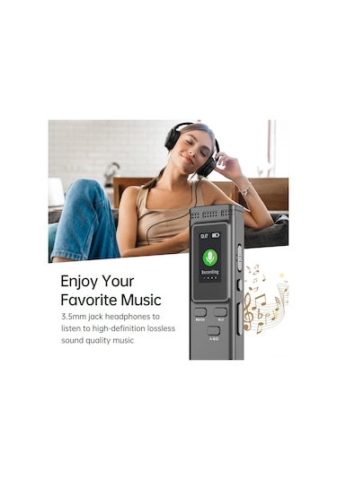 Xindoker K66 8gb Hafızalı Profesyonel Ses Kayıt Cihazı - 30 Saat Kayıt, Yüksek Kaliteli 1536kbps, Şarj Edilebilir Batarya Gümüş Xindoker K66 8gb Hafızalı Profesyonel Ses Kayıt Cihazı - 30 Saat Kayıt, Yüksek Kaliteli 1536kbps, Şarj Edilebilir Batarya Gümüş