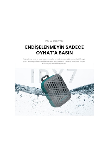 HiFuture Pocket S BT5.4 IPX7 5W TWS Su Geçirmez Mini Hoparlör