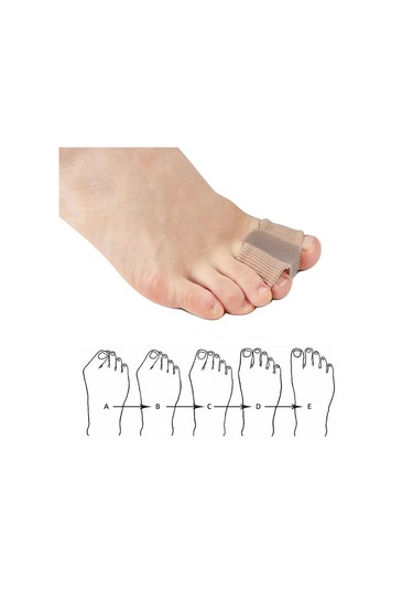 Sones Çift Delikli Ayak Ayırıcı Başparmak Valgus Ortezi L