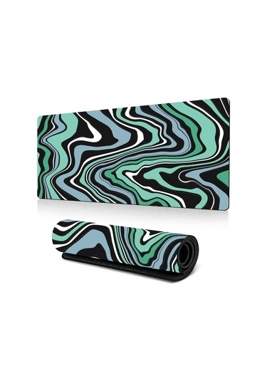 Cbtx 400 900 3mm Soyut Desenli Büyük Mouse Pad Kauçuk Masaüstü Mat - Desen-17