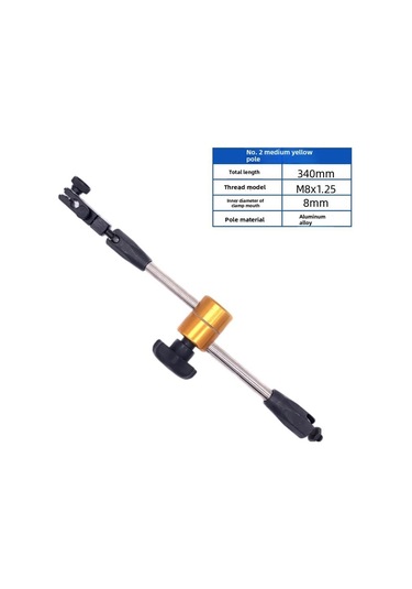 Xiyyadms Ortamlı Manyetik Ölçüm Ayakçığı - Evrensel Ayar Özelliği İle Mikrometre Ve Ölçüm Araçları İçin Dayanıklı Destek Sistemi Orta Sarı Çubuk