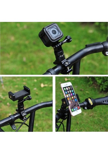 Createtech Puluz 360 Alüminyum Gidon Adaptörü, Gopro 5 Montaj İçin