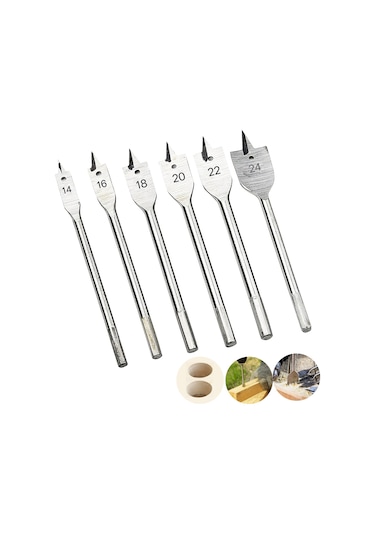 Proxtech Yüksek Kalite 6 Parça Hex Yaprak Matkap Ucu Takımı Keleb