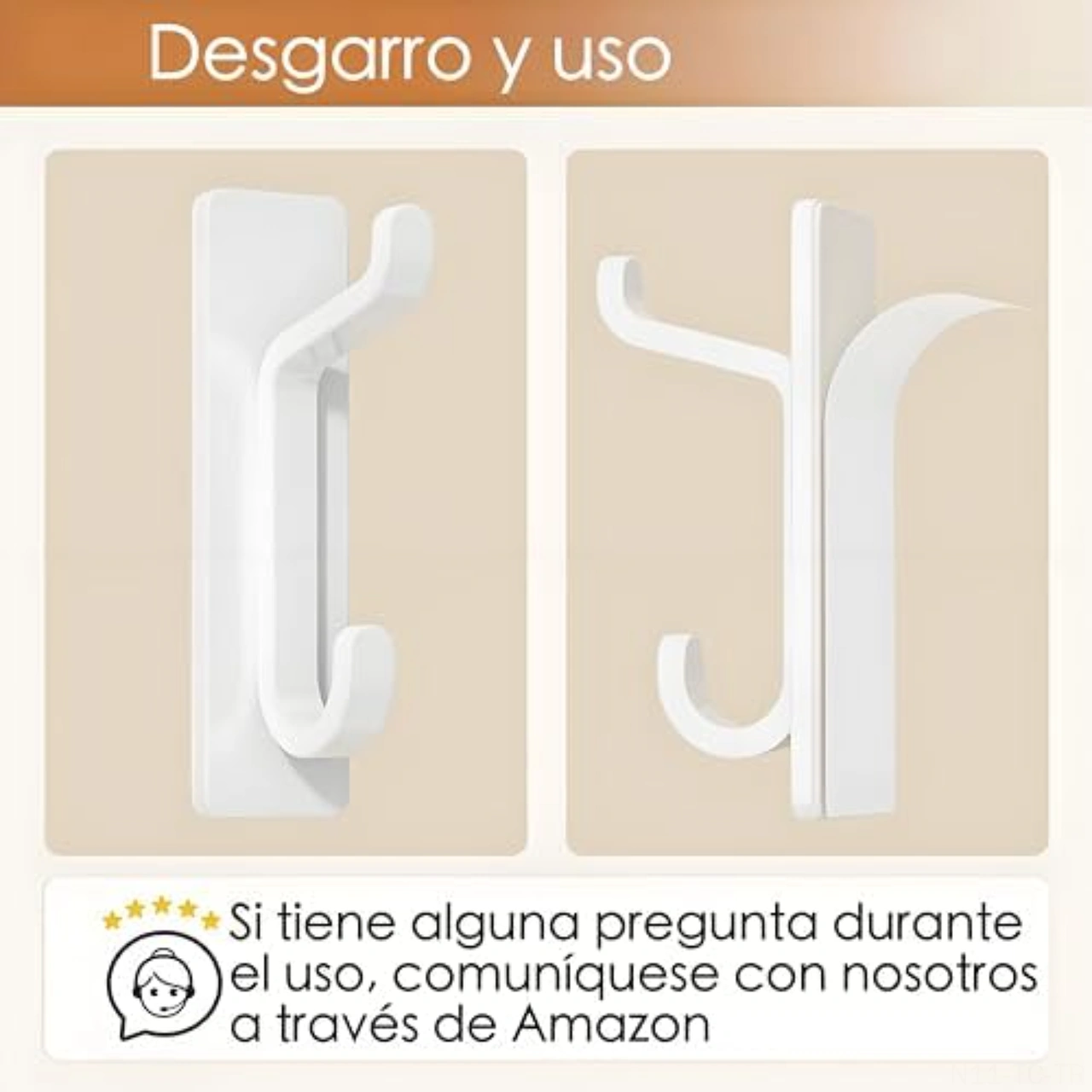 Skycity 4'lü Paket Paslanmaz Çelik, Delme Yok, Güçlü Yapışkan Kanca: Banyo Havlu, Giysi Ve Aksesuar Tutucu Yüksek Ve Düşük Konfigürasyonlu Beyaz