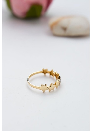 14 Ayar Altın Eklem Yüzük Kadın Yüzük Lkyzk1535