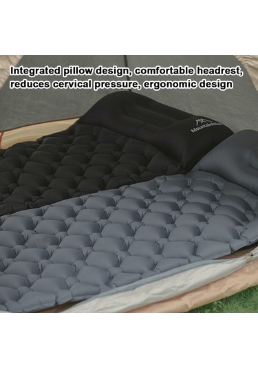 Mountainhiker Dahili Pompalı Yatak Açık Hava Kamp Piknik Uyku Matı Mavi