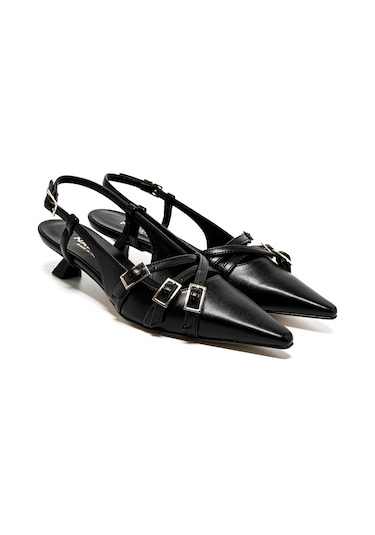 Topuklu/ Stiletto Kadın 1971010 Nacree Capra Nero Capra Nero Siyah