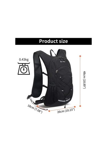 Skycıty Yürüyüş Sırt Çantası Su Geçirmez Hafif Seyahat Sırt Çantaları Erkekler Kadınlar İçin Katlanabilir Spor Sırt Çantası Su Mesanesi İle Binicilik Kamp İçin 381