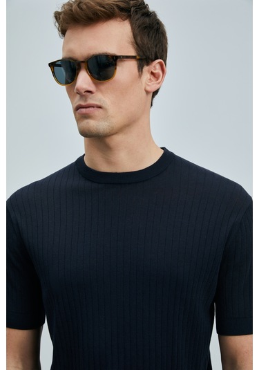 Lufian Spear Erkek Pamuklu Kazak Koyu Lacivert Koyu Lacivert 111090097100210 Koyu Lacivert