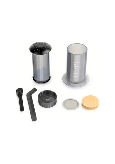 Xuweiwei Gri Espresso Kahve Makinesi Tasinabilir Cafe French Press Filtreli Kagit Seti Kahve Demligi