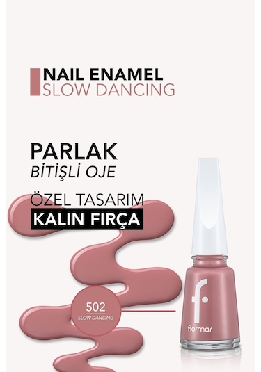 Flormar Nail Enamel Yüksek Pigmentli & Parlak Bitişli Oje Fne-502 Slow Dancıng