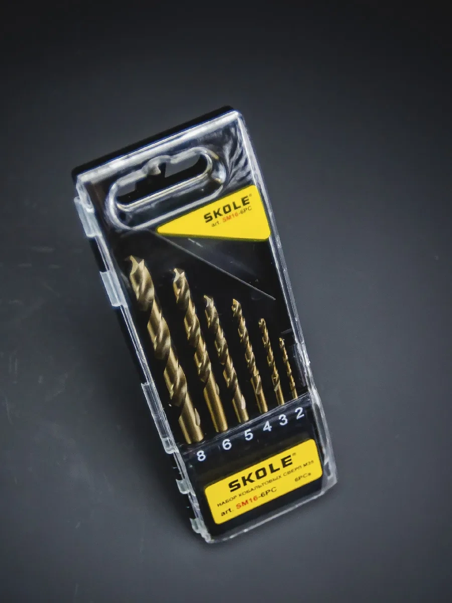 Skole M35 Çelikten Kobalt Metal Matkap Uçları Seti - 6 Adet. 412455414