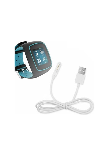 Usb 4 Pin Pogo Kablo Akıllı Saat Manyetik Sabitleyici Şarj Kablosu Gt88 Gt68 Kw08 Kw18 Kw88 Kw98