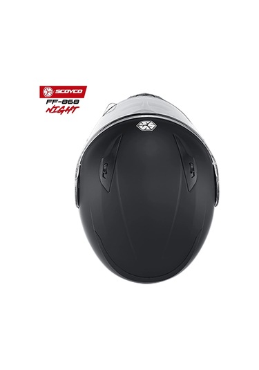 Scoyco FF-868 Night Çene Açılır Güneş Vizörlü Kask Mat Siyah