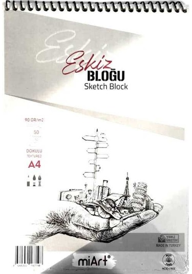 Miart Eskiz Defteri A4 90 Gr 50 Yp