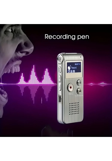 Willowhaven Gümüş 8gb Usb Şarjlı 650 Saat Kayıt Kapasiteli Taşınabilir Ses Kayıt Cihazı