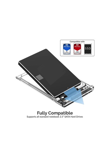 Aogo 2.5hd3 Yeni Vidasız Sürgülü 2.5" Usb 3.0 Harici Ssd Harddisk