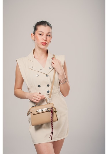 Ççs Kadın Omuz Çantası Ccs18036 Std / Bej Bej