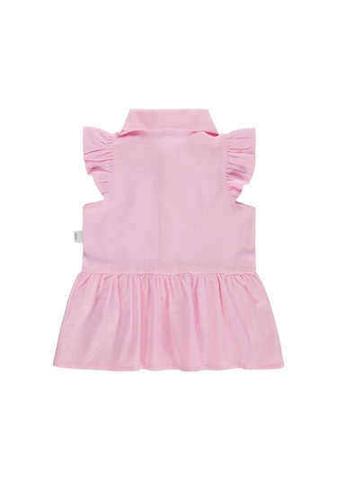 Civil Baby Bebe Yakalı Düz 6-18 Ay Elbise - Pembe
