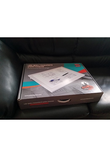 35x50 Cm Profesyonel Masaüstü Led Işıklı Karton Çantalı-pan909
